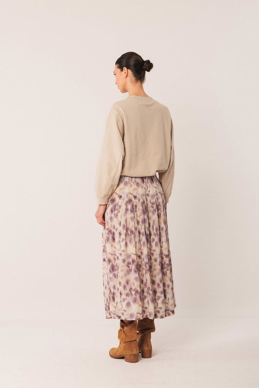 WATERCOLOR MIDI SKIRT 3