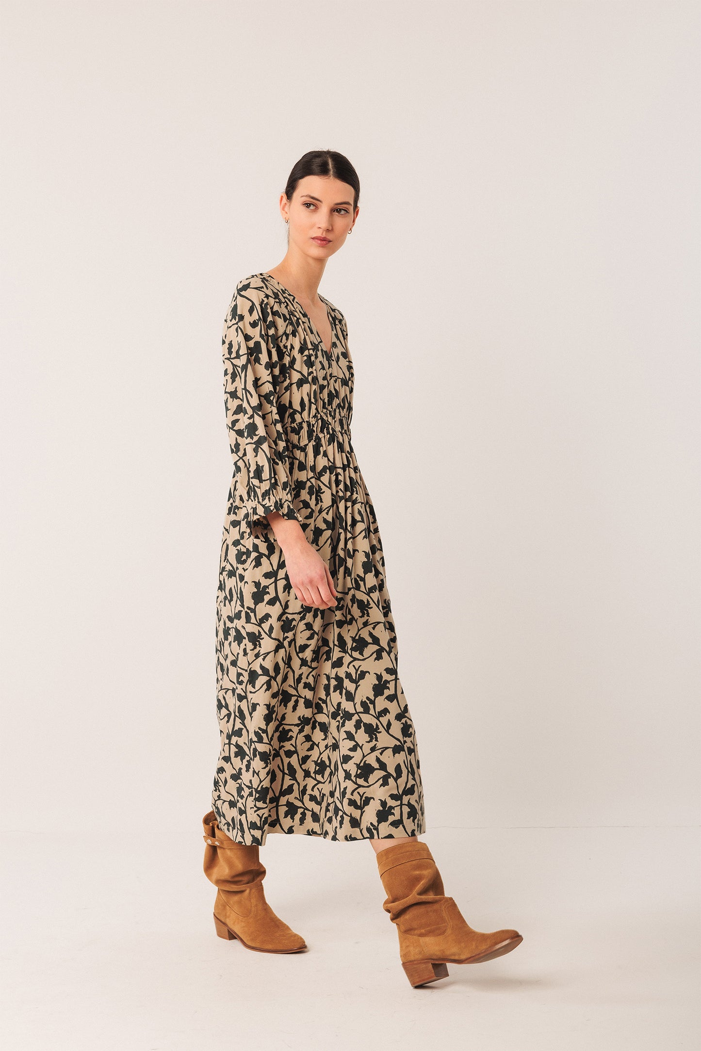 VESTIDO MIDI VSCOSA