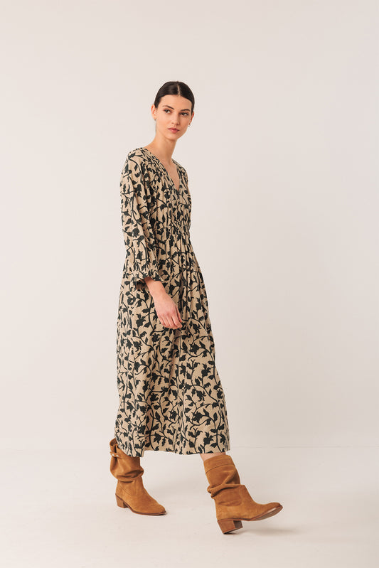 VESTIDO MIDI VSCOSA