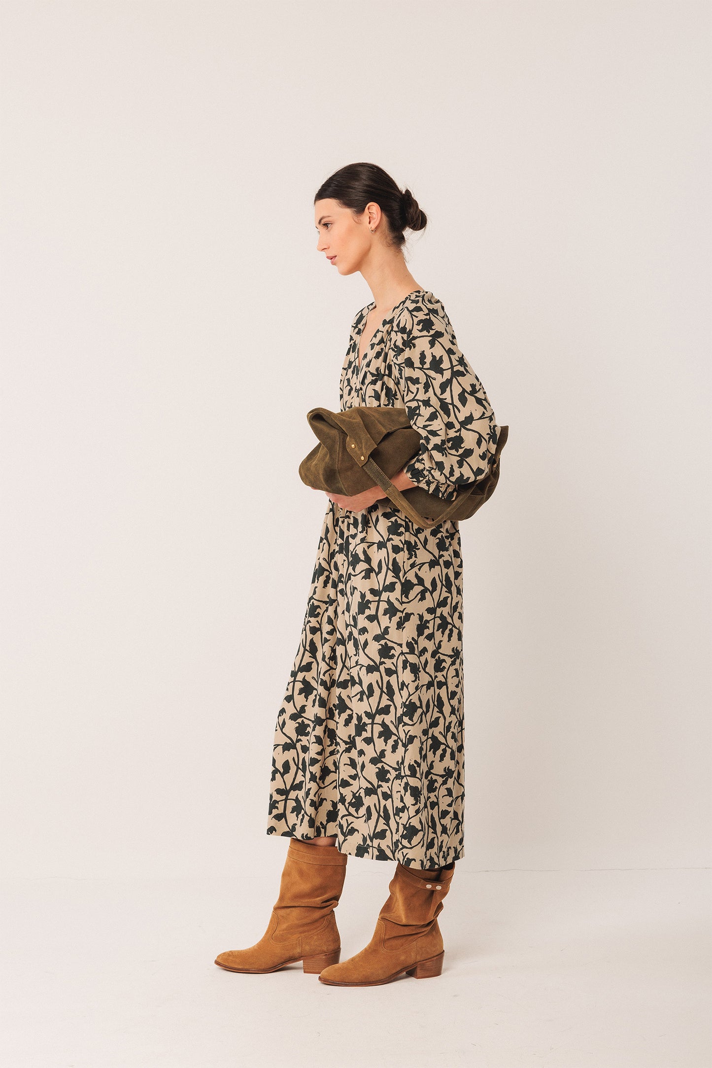 VESTIDO MIDI VSCOSA