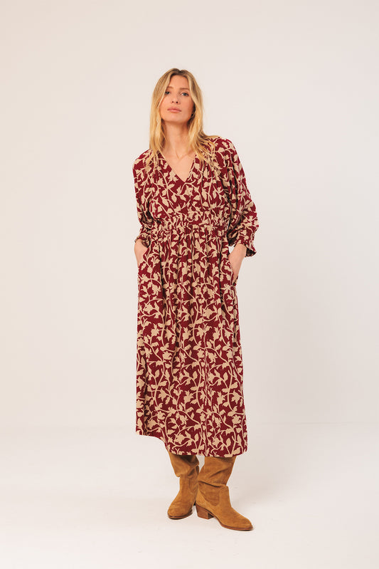 VESTIDO MIDI VSCOSA