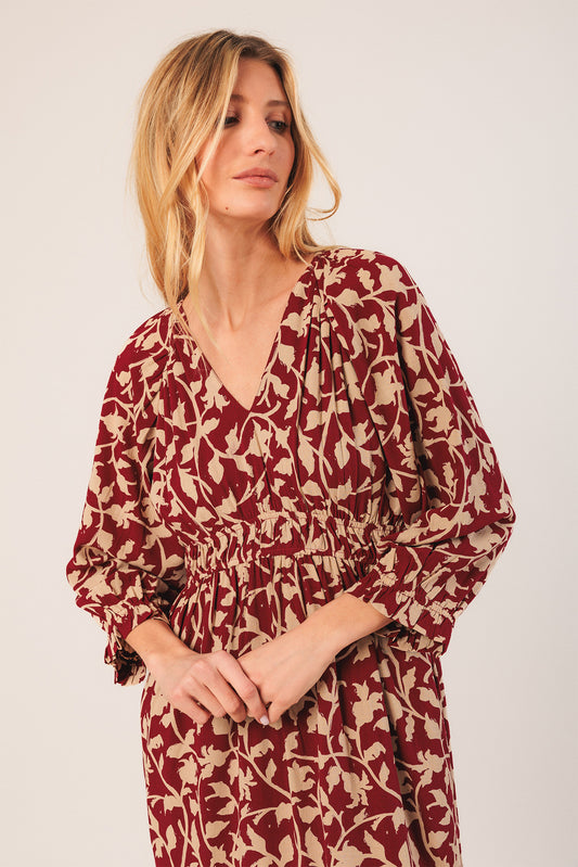 VESTIDO MIDI VSCOSA