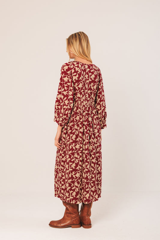 VESTIDO MIDI VSCOSA
