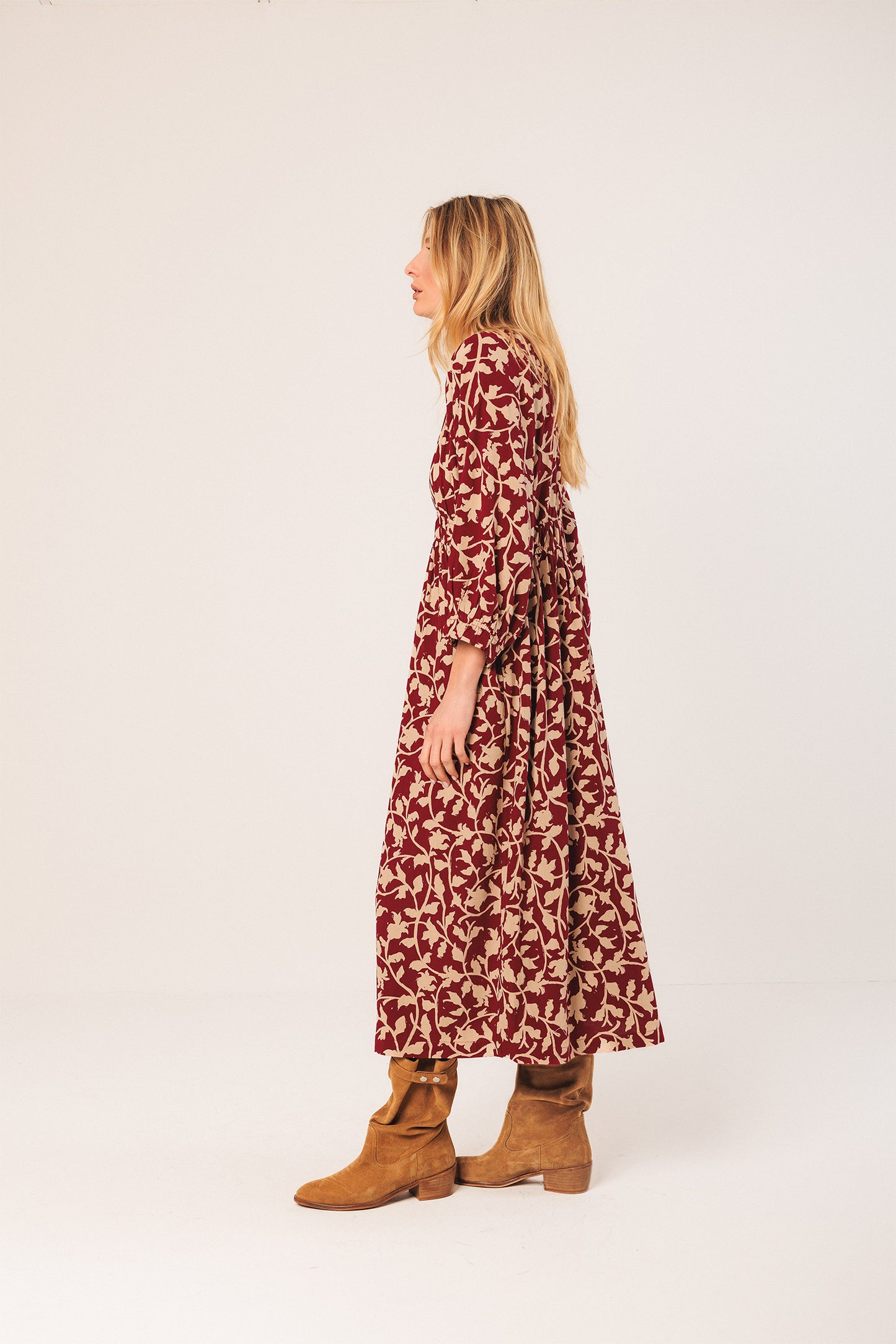 VESTIDO MIDI VSCOSA