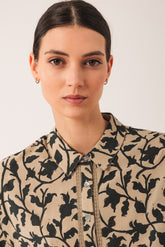 CHEMISE À MANCHES 3/4 EN VISCOSE