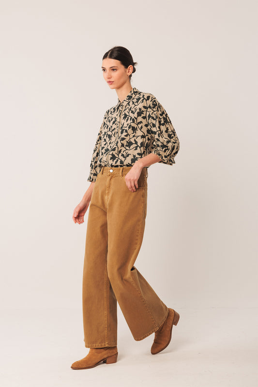 3/4 SLEEVE VISCOSE SHIRT 5