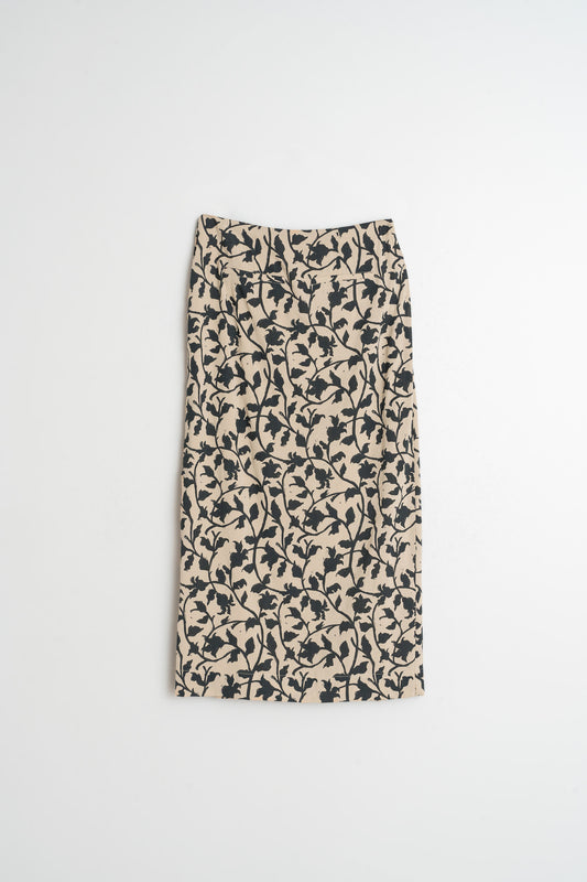 JUPE MIDI EN VISCOSE 1