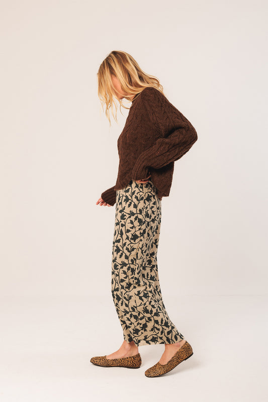 JUPE MIDI EN VISCOSE