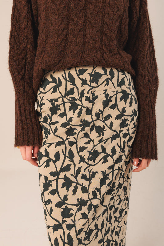 JUPE MIDI EN VISCOSE 4