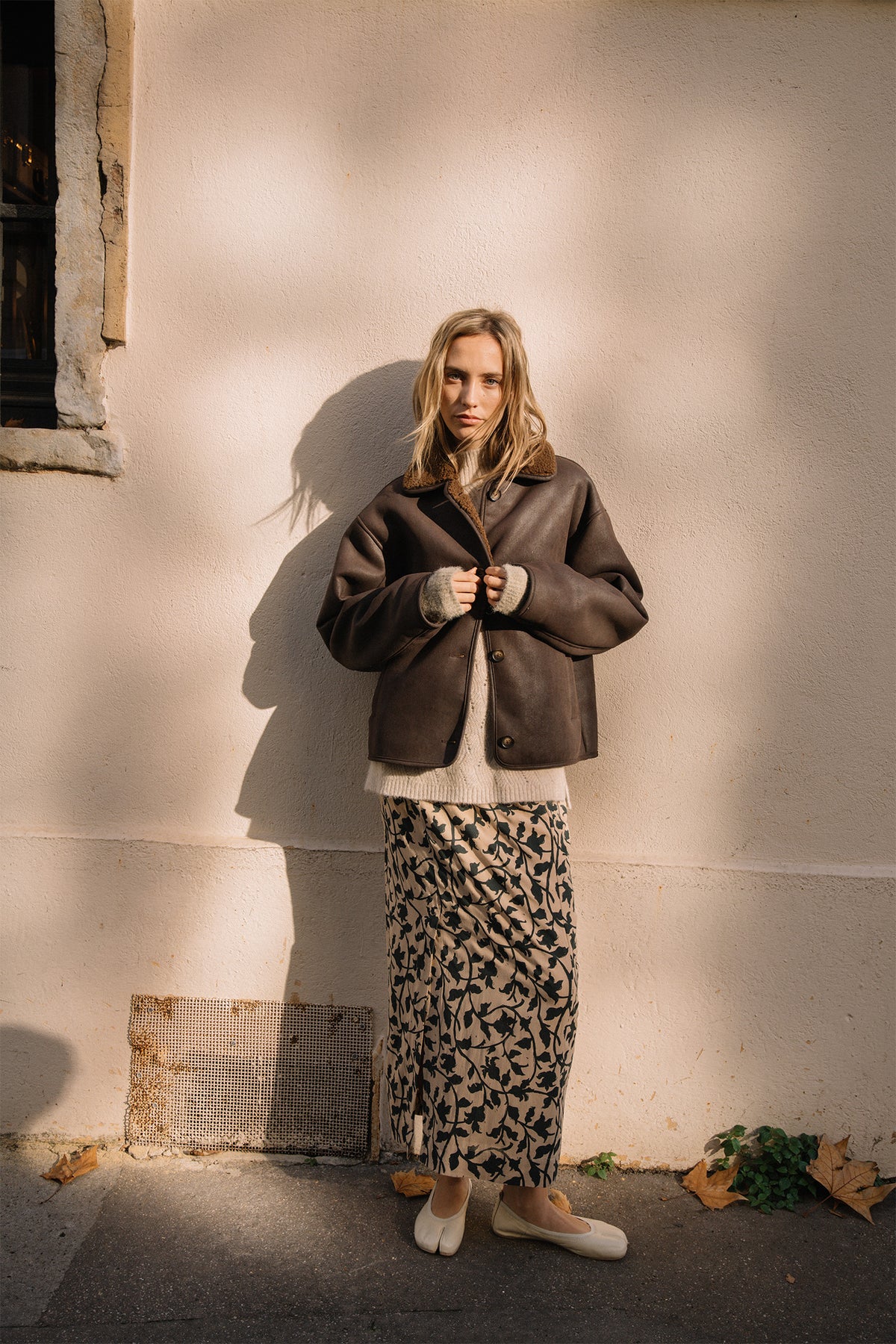 JUPE MIDI EN VISCOSE