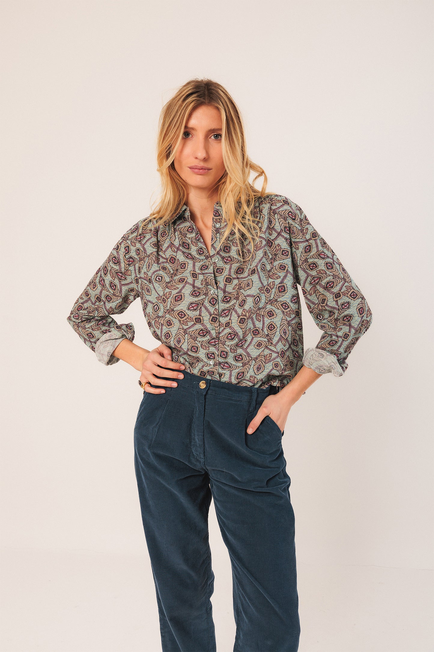 CAMISA ALGODÓN CREPADO