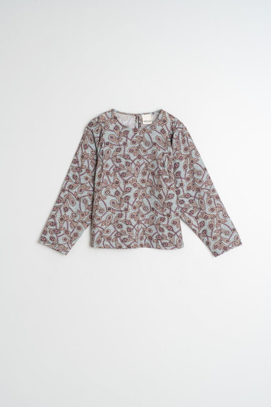 BLOUSE EN CRÊPE DE COTON