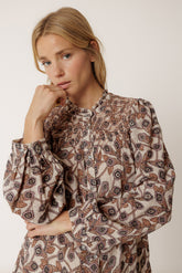 SMOCK EMBROIDERED SHIRT