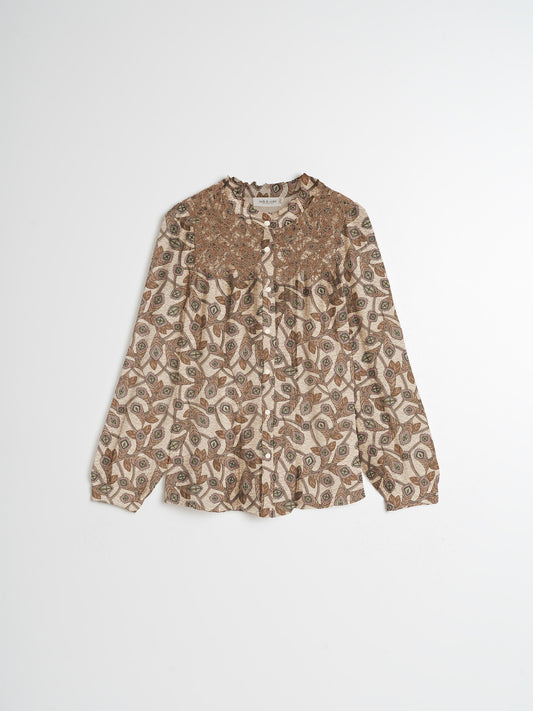 SMOCK EMBROIDERED SHIRT