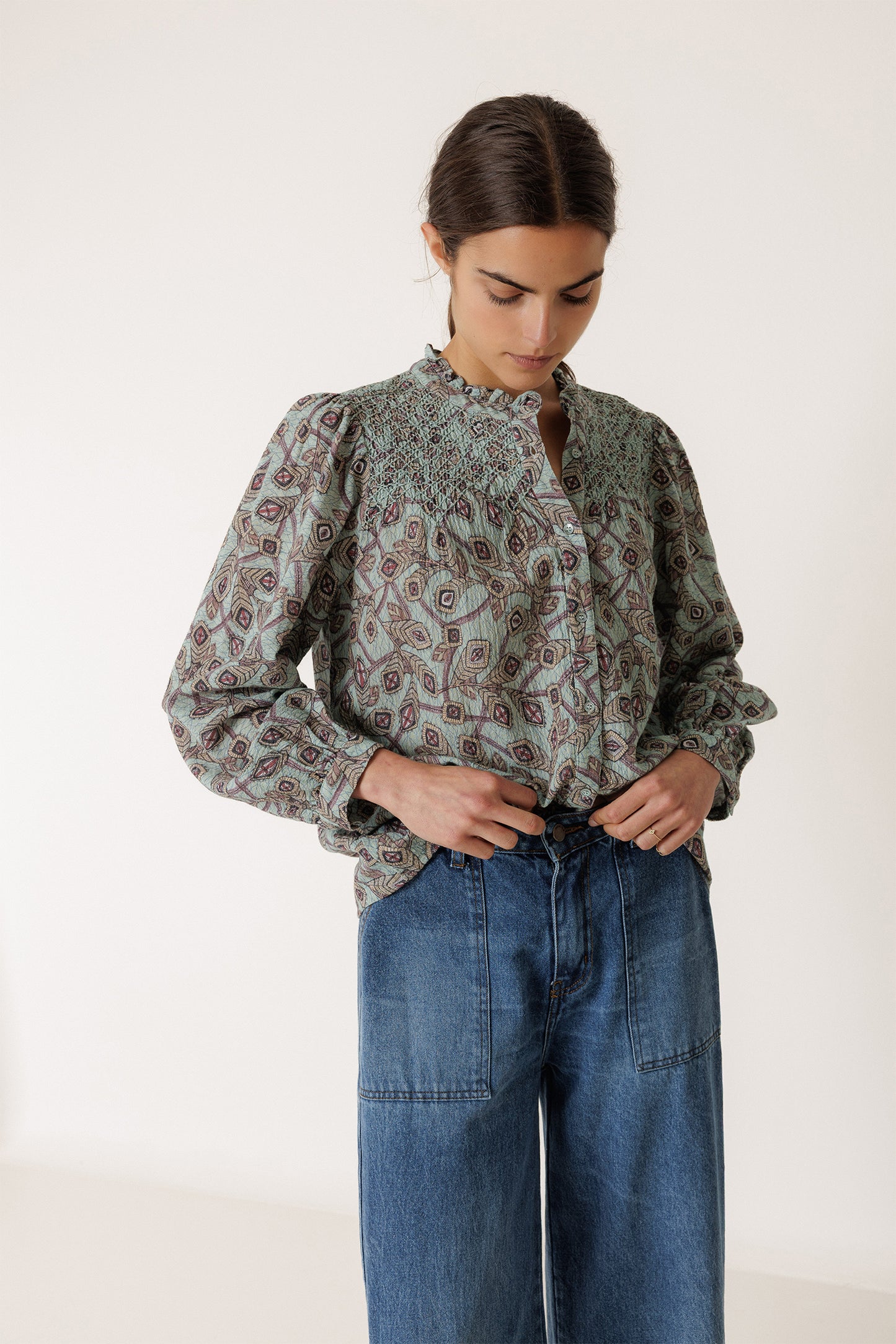 CAMISA BORDADO SMOCK