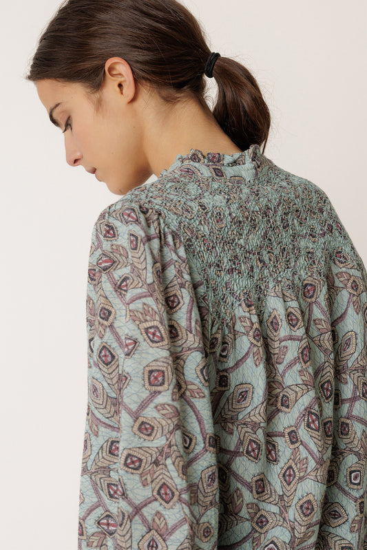 SMOCK EMBROIDERED SHIRT 4