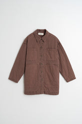 MANTEAU À CARREAUX MATELASSÉ