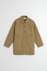 MANTEAU À CARREAUX MATELASSÉ