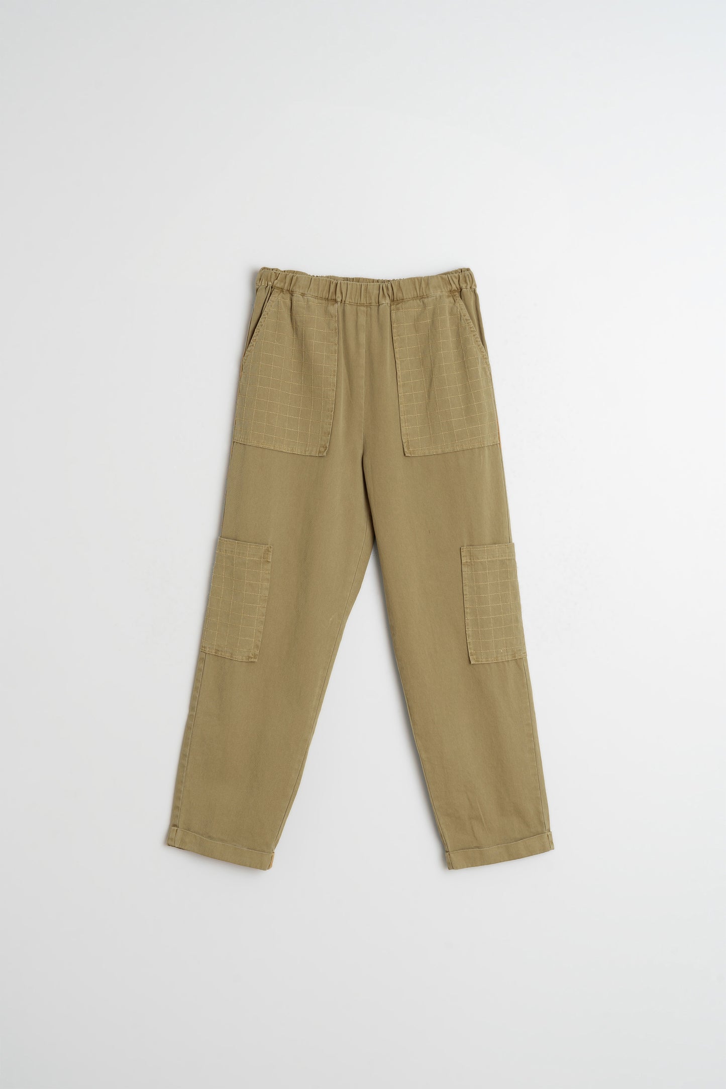 PANTALÓN PESPUNTES CUADRO