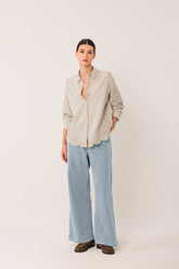 CAMISA VOILE BORDADA