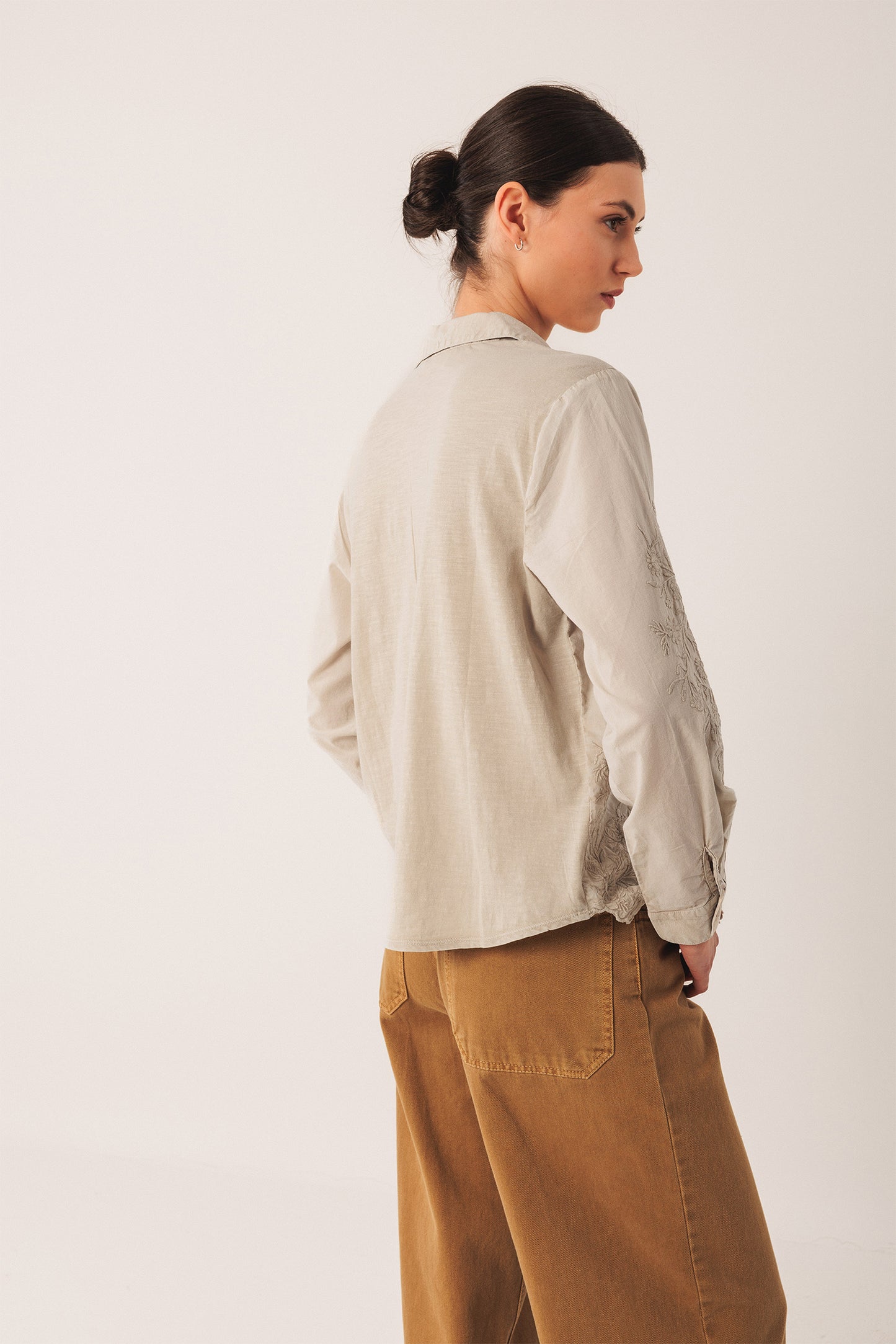 CAMISA VOILE BORDADA