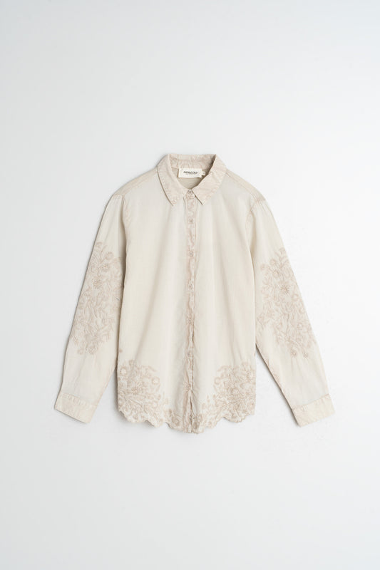CAMISA VOILE BORDADA