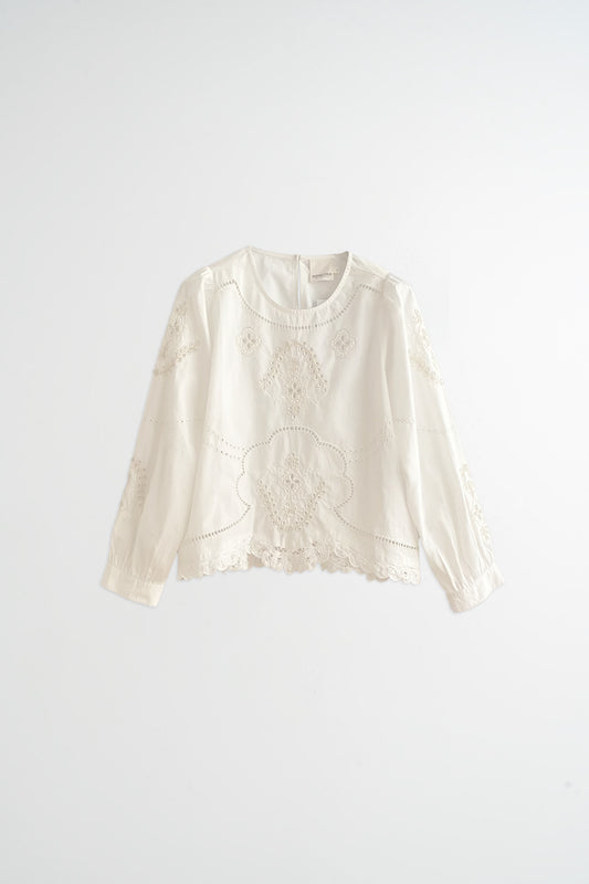 EMBROIDERED POPLIN BLOUSE 5
