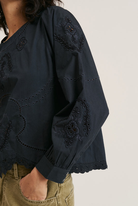 EMBROIDERED POPLIN BLOUSE 3