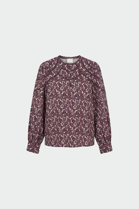 BOTANICAL PRINT BLOUSE 1