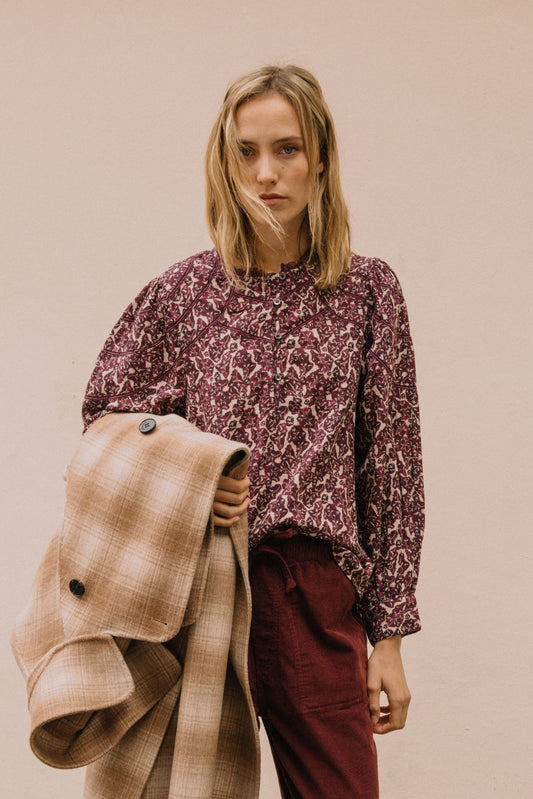 BOTANICAL PRINT BLOUSE 2
