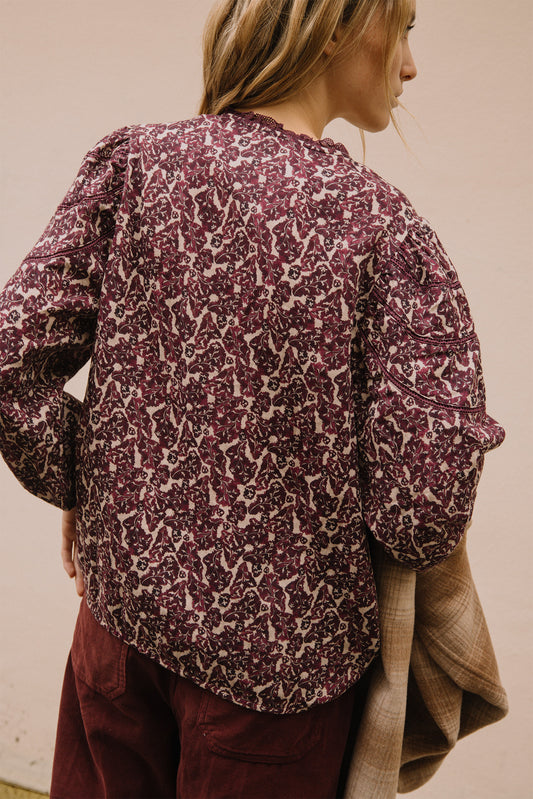 BOTANICAL PRINT BLOUSE 4