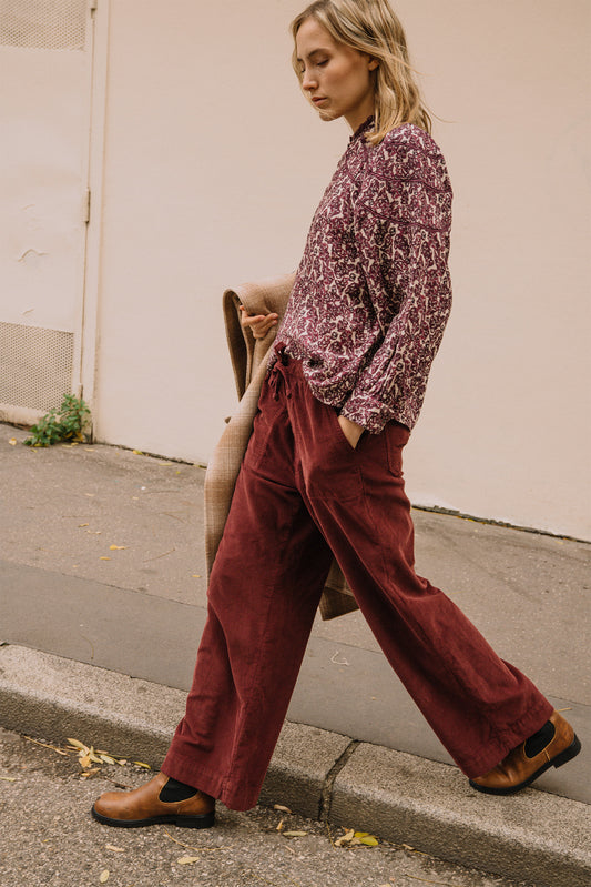 BOTANICAL PRINT BLOUSE 5
