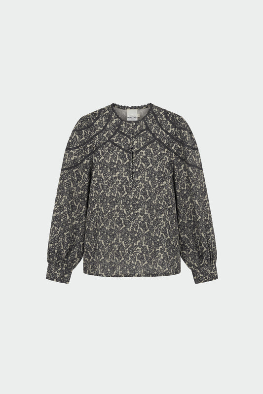 BOTANICAL PRINT BLOUSE 1