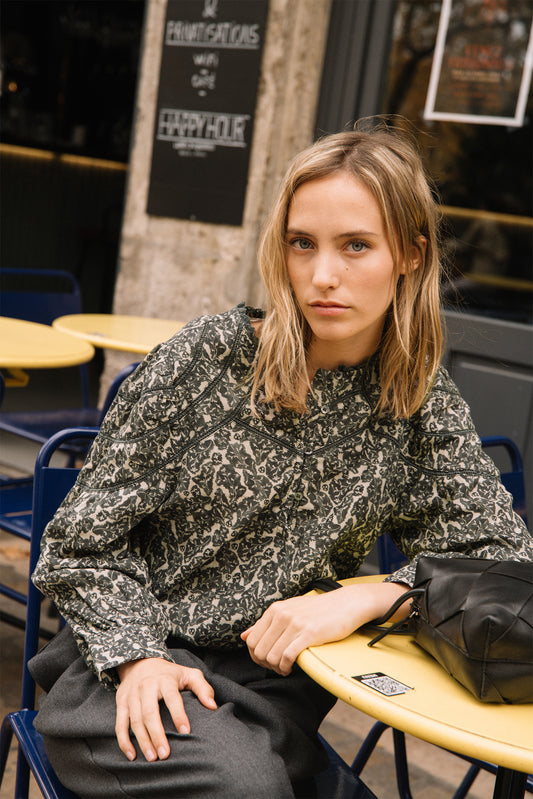 BOTANICAL PRINT BLOUSE 2