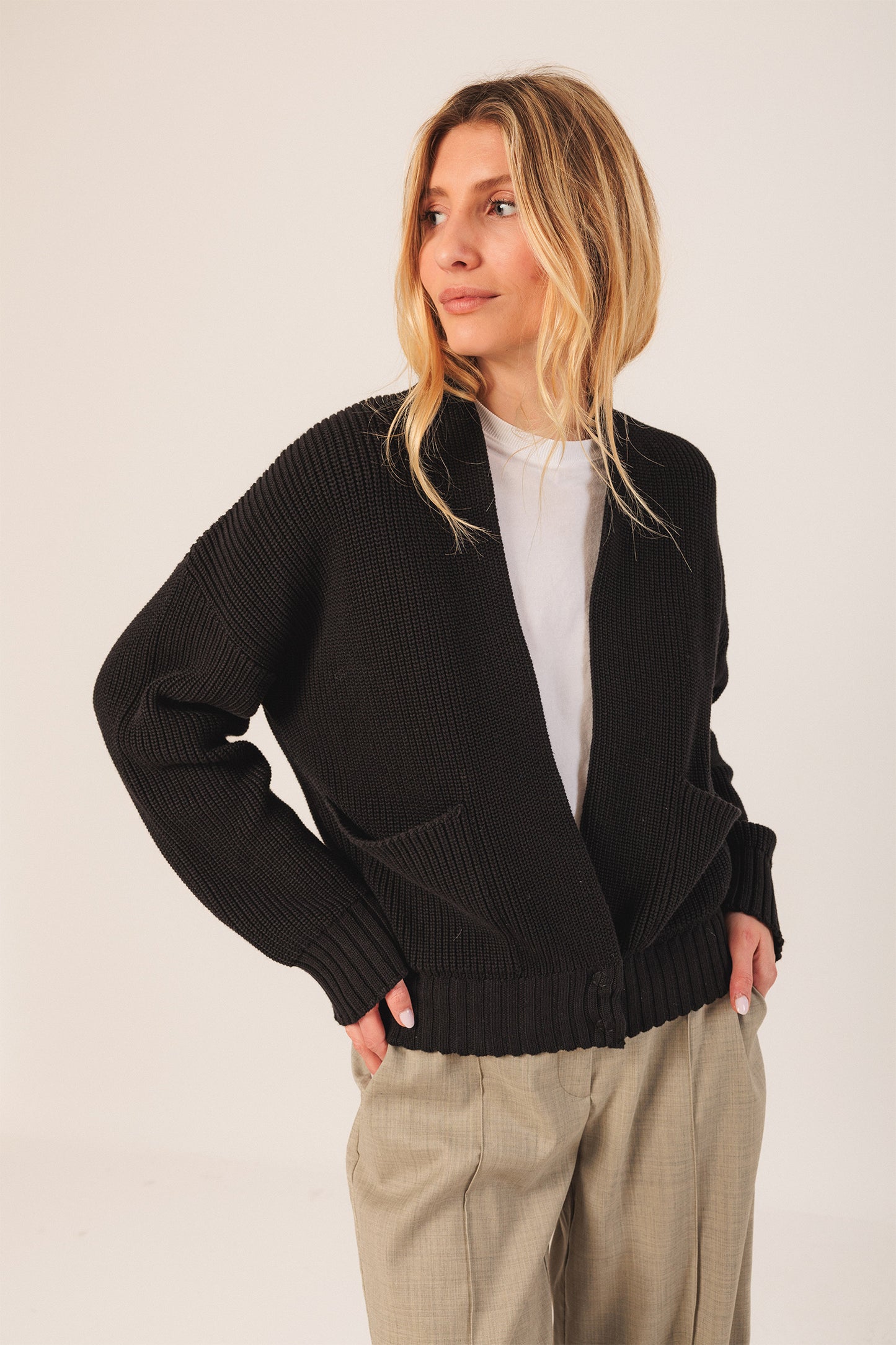 CHAQUETA CRUZADA ALGODÓN