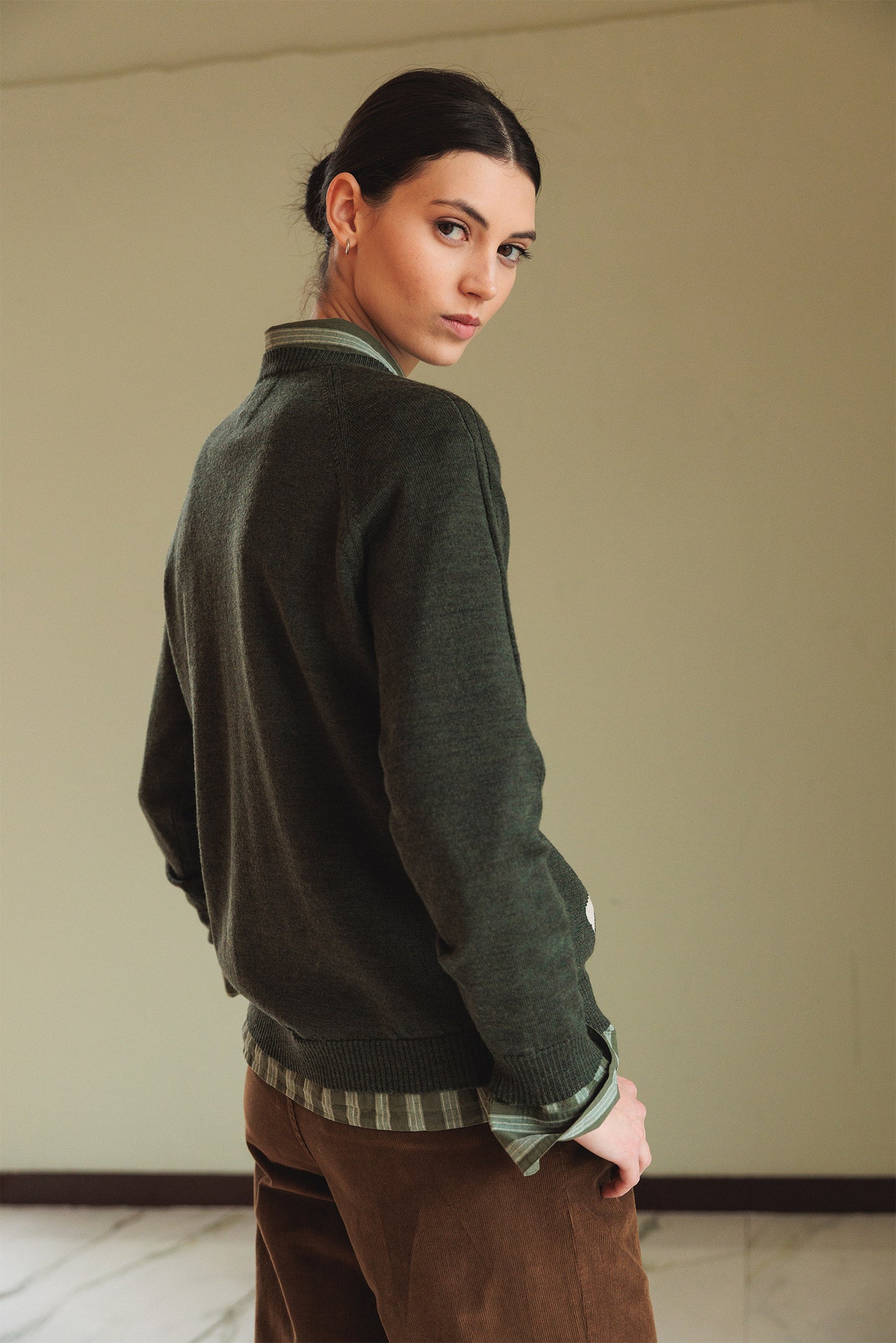 [CL] MERINO DIAMOND SWEATER