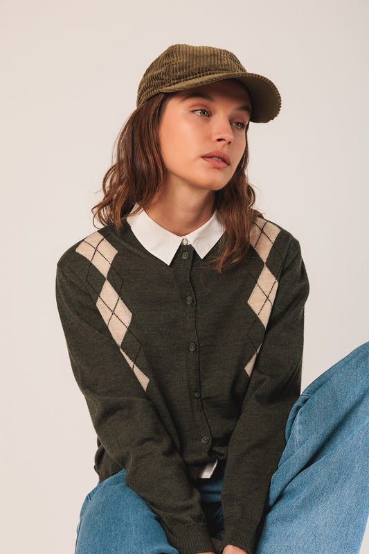 CARDIGAN EN LAINE MÉRINOS