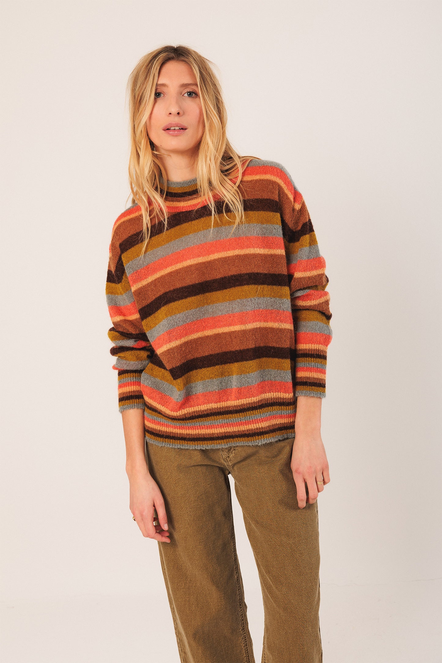 PULL MULTICOLORE EN MOHAIR