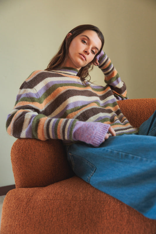 PULL MULTICOLORE EN MOHAIR 1