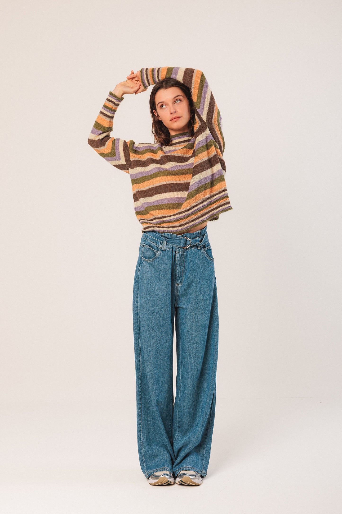 PULL MULTICOLORE EN MOHAIR