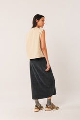 BOXY TWILL VEST