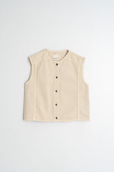 BOXY TWILL VEST