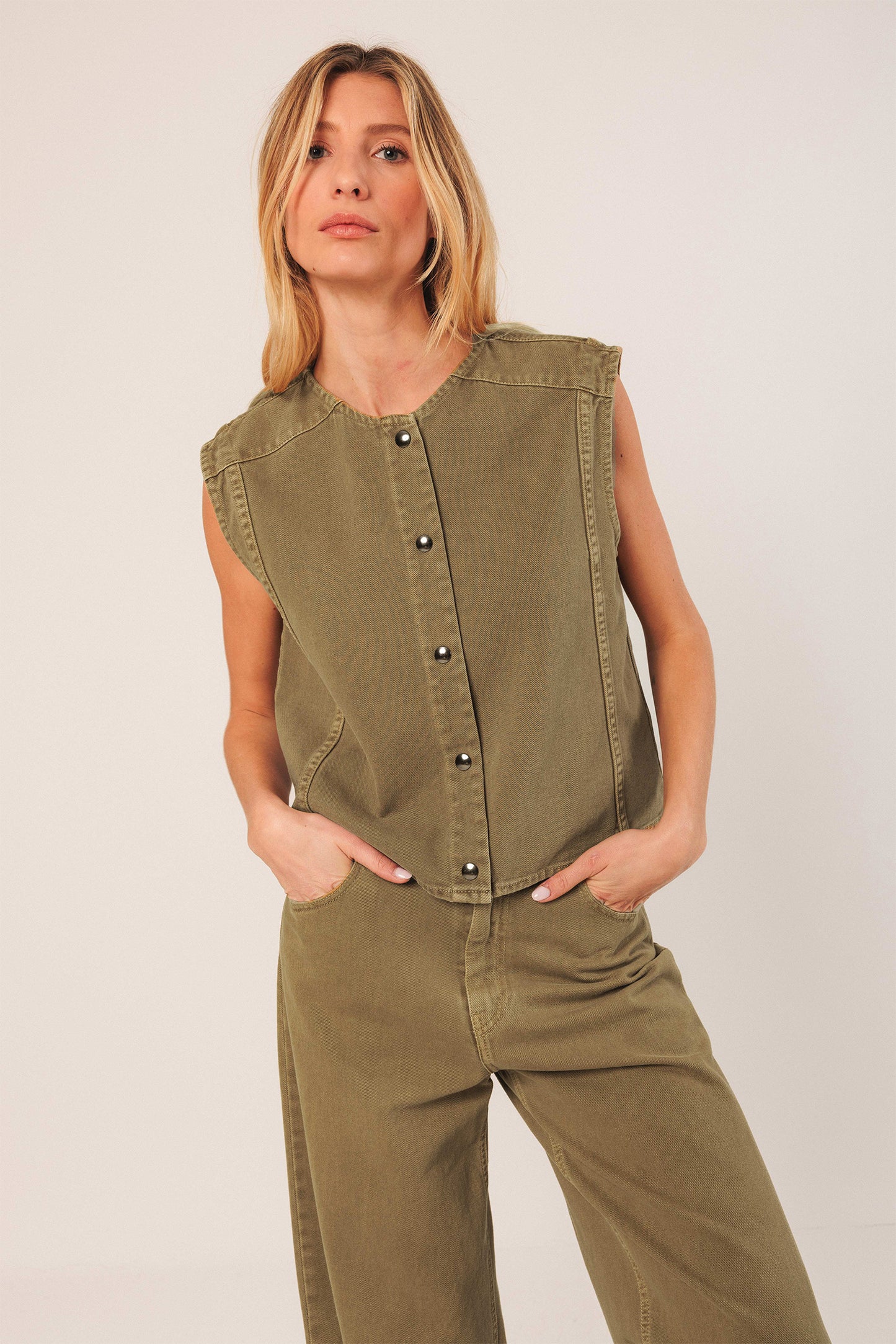 GILET EN SERGÉ