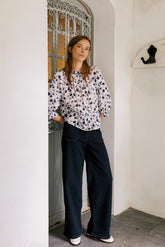 ELASTIC COTTON BLOUSE