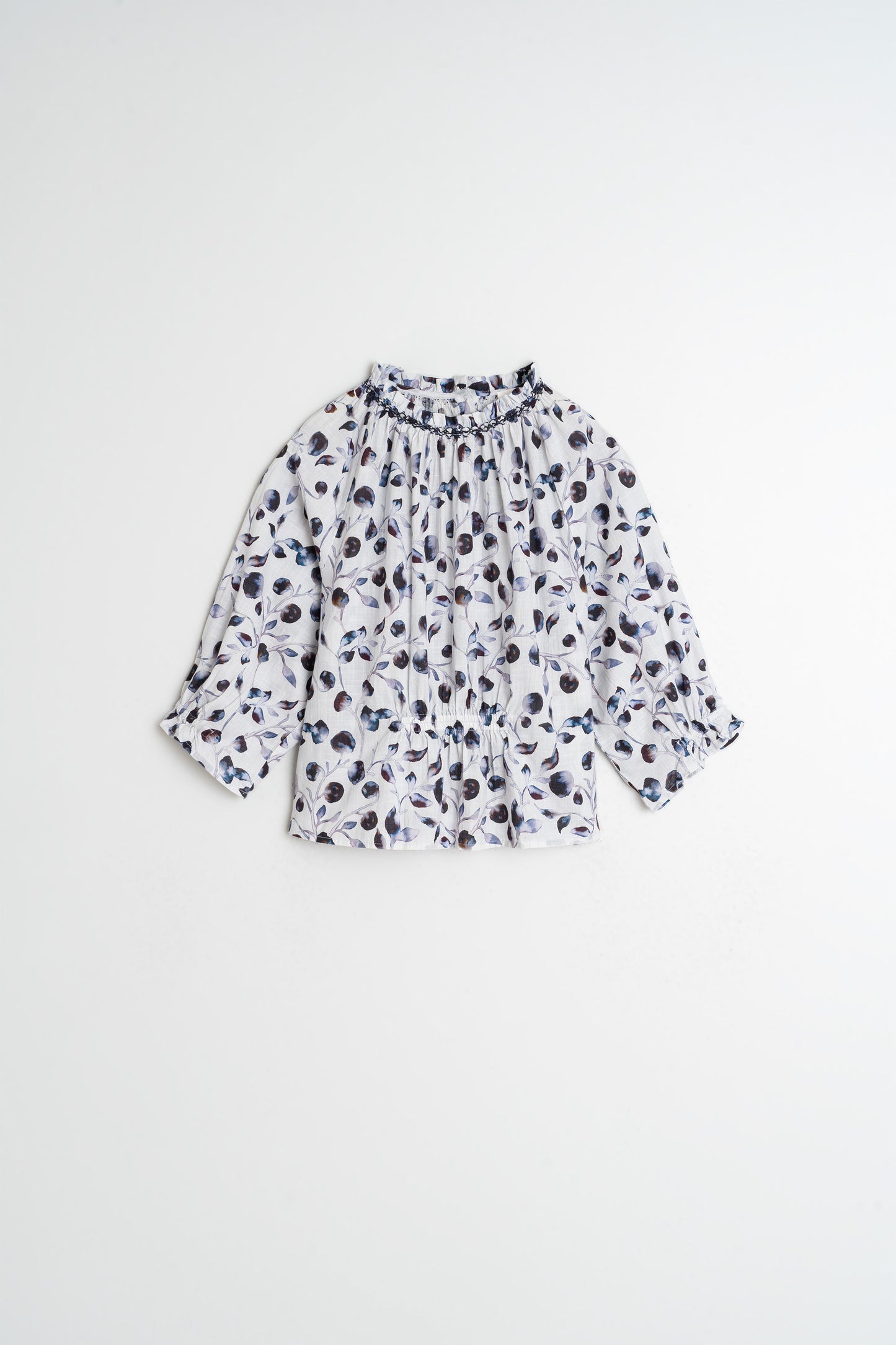 ELASTIC COTTON BLOUSE