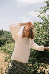 BLOUSE BRODÉE ROMANTIQUE