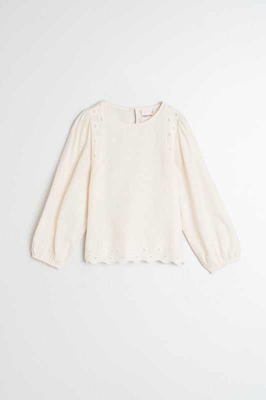 ROMANTIC EMBROIDERED BLOUSE