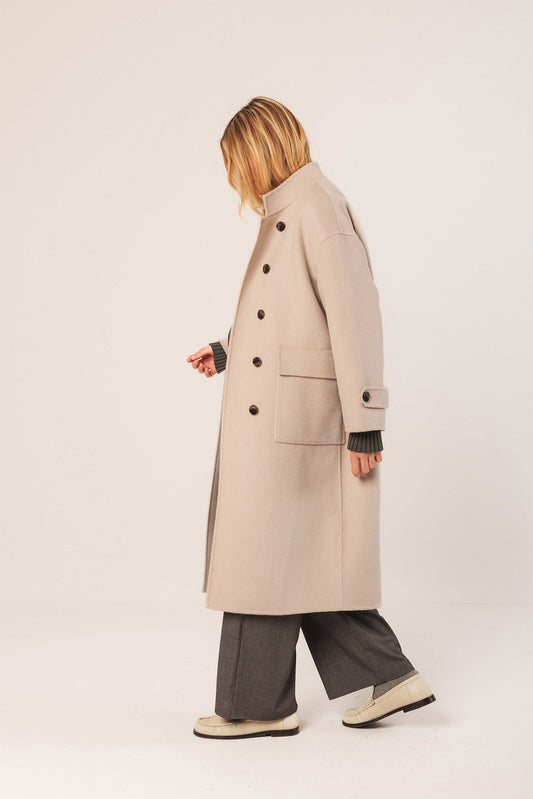 MANTEAU MAXI EN LAINE