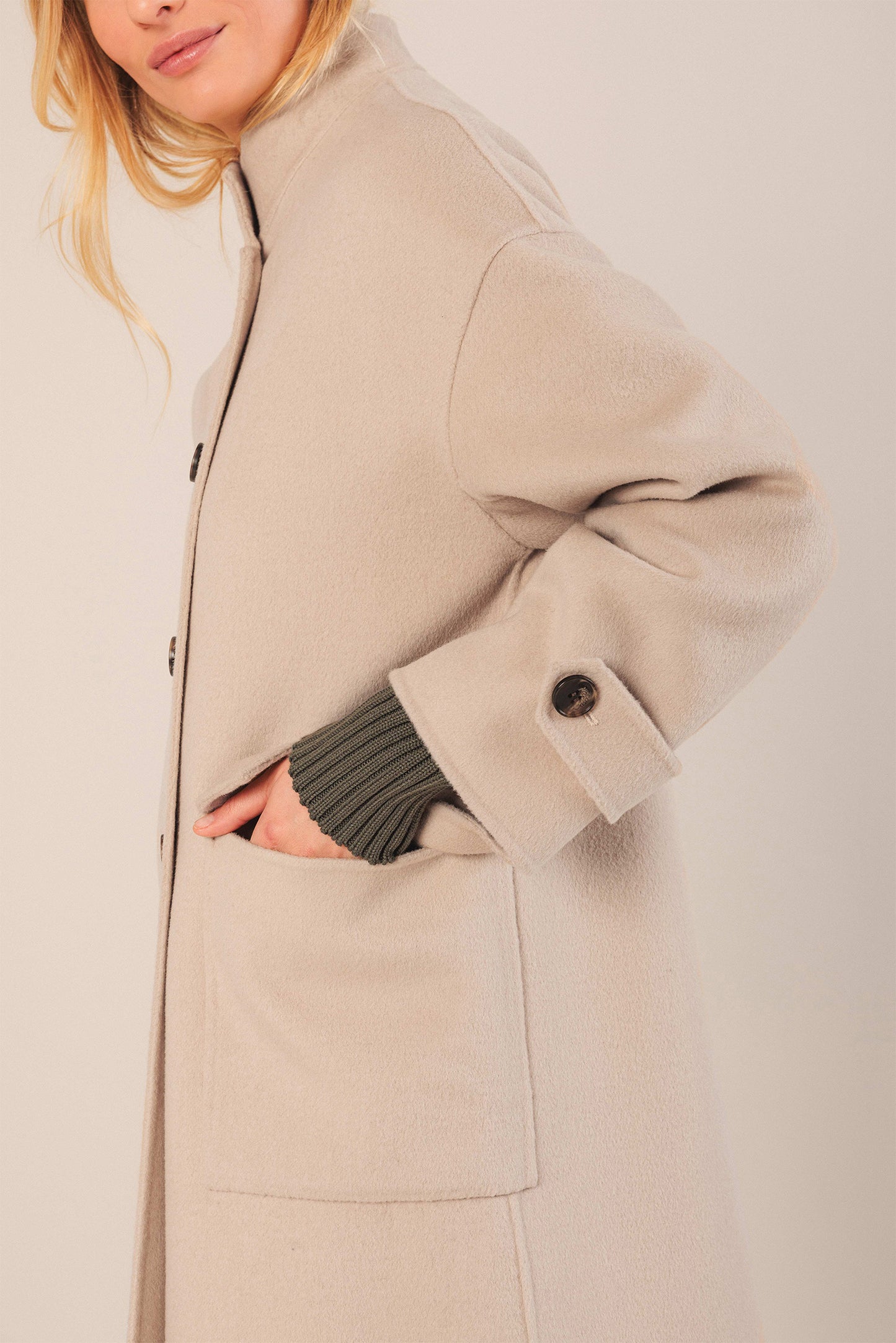 MANTEAU MAXI EN LAINE