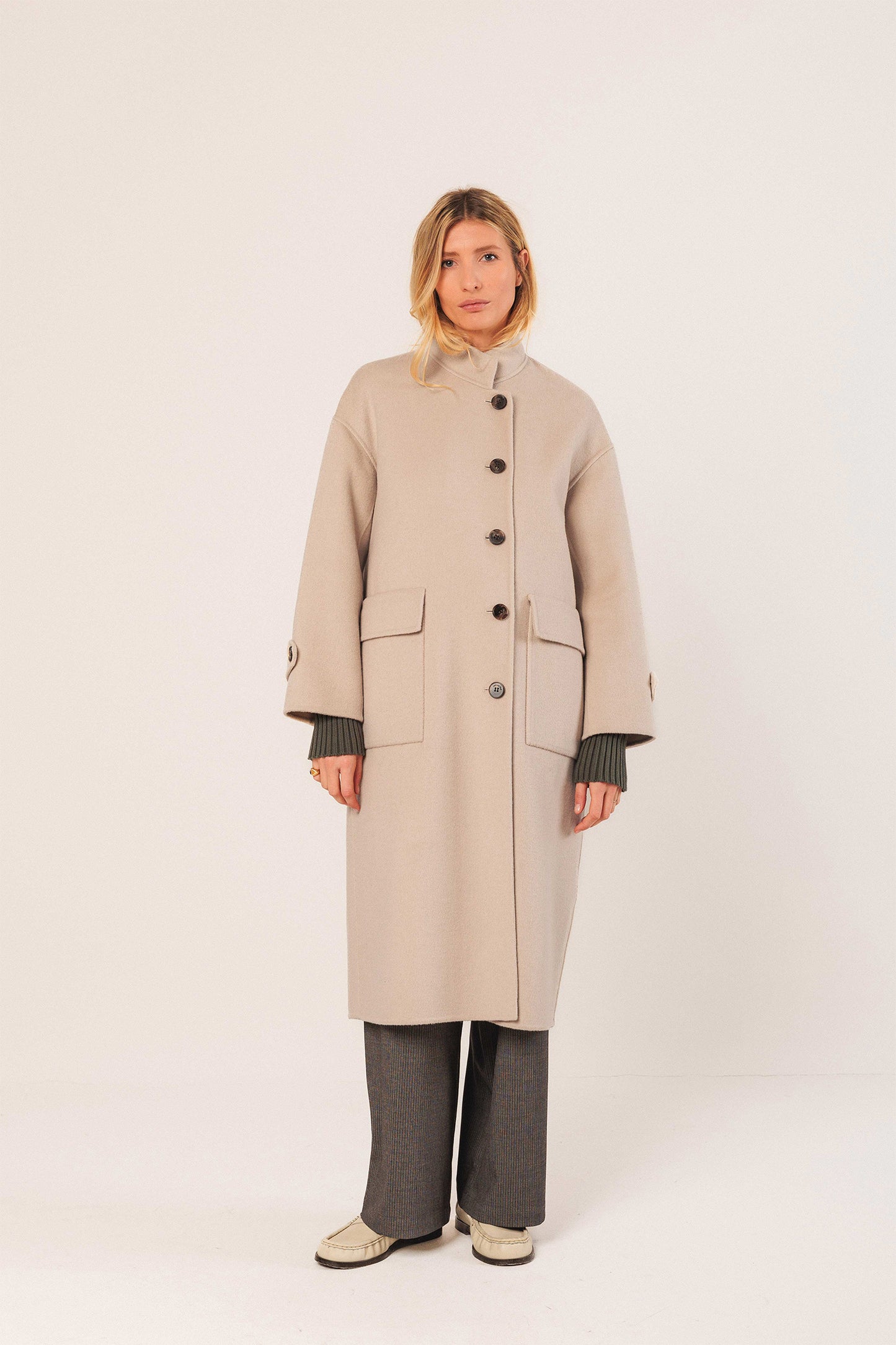 MANTEAU MAXI EN LAINE